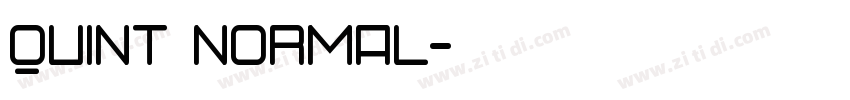quint normal字体转换